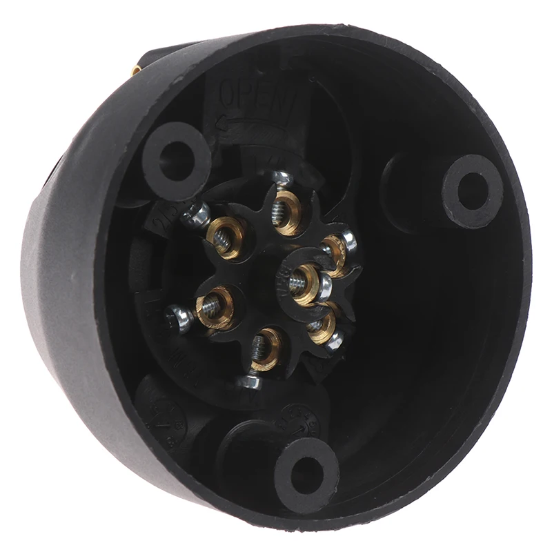 Hot sale 12V Towbar Towing Socket Round European standard Trailer Socket Black frosted materials Trailer Socket
Hot sale 12V Towbar Towing Socket Round European standard Trailer Socket Black frosted materials Trailer Socket