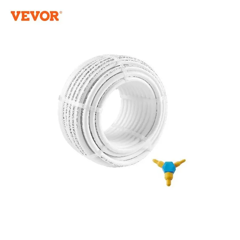 

VEVOR Aluminum-Plastic Composite Pipe Barrier Radiant Floor PEX Pipe Heat Floor Plumbing Inner Aluminum Layer Tubing PEX Pipe