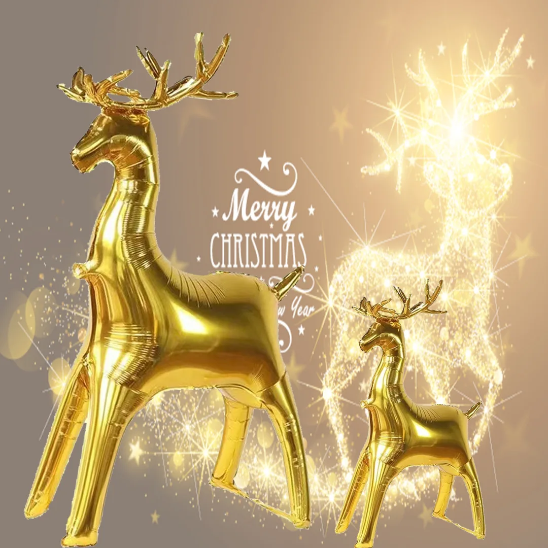 Christmas Balloon New Gold Standing Elk Sled Car Ballon Xmas Decoration Happy New Year 2024 Merry Christmas Deer Baloon
Christmas Balloon New Gold Standing Elk Sled Car Ballon Xmas Decoration Happy New Year 2024 Merry Christmas Deer Baloon