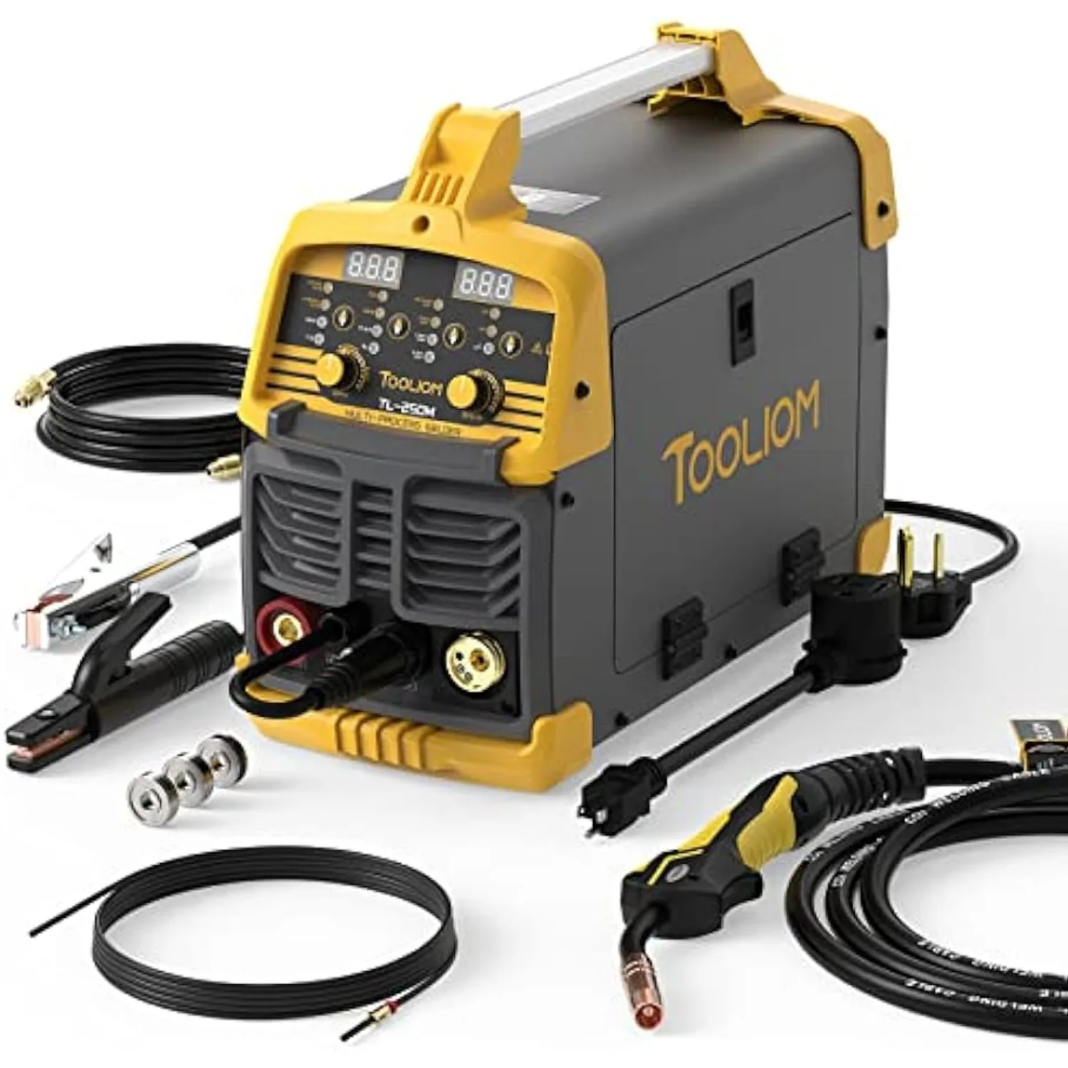 Aluminum MIG Welder 250A 110V/220V Dual Voltage MIG/Lift TIG/Stick 3 in 1 Welding Machine,Can be used with various welding wire
Aluminum MIG Welder 250A 110V/220V Dual Voltage MIG/Lift TIG/Stick 3 in 1 Welding Machine,Can be used with various welding wire