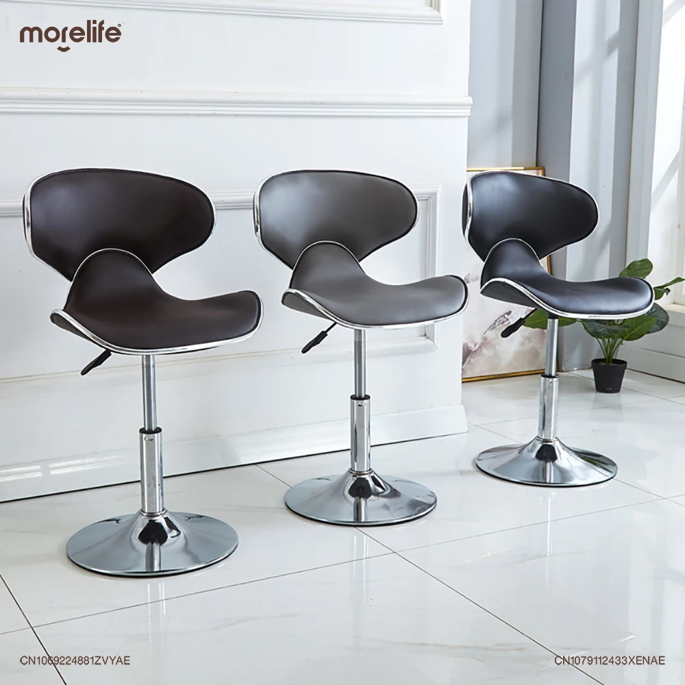 European Style Bar Chair with Metal Lifting and Rotating Nordic Modern Minimalist Coffee Shop Backrest Chairs Counter Stool Home
European Style Bar Chair with Metal Lifting and Rotating Nordic Modern Minimalist Coffee Shop Backrest Chairs Counter Stool Home