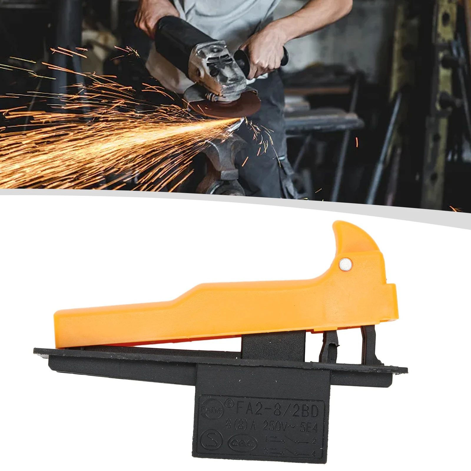 Electric Tools Trigger Switch Power Trigger Button Black Yellow Switch For 150 Angle Grinder Replace Damaged Old Accessories
Electric Tools Trigger Switch Power Trigger Button Black Yellow Switch For 150 Angle Grinder Replace Damaged Old Accessories