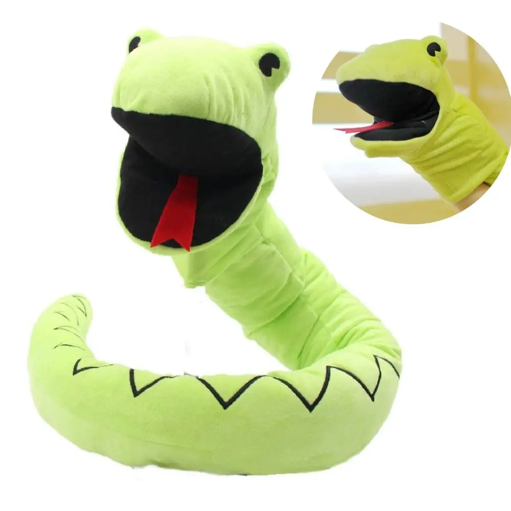 Realistic Snake Hand Puppet Funny Green Snake Mouth Moveable Hand Puppet Toys Plush 150cm/59.06inch Glove Doll Telling Stories
Realistic Snake Hand Puppet Funny Green Snake Mouth Moveable Hand Puppet Toys Plush 150cm/59.06inch Glove Doll Telling Stories