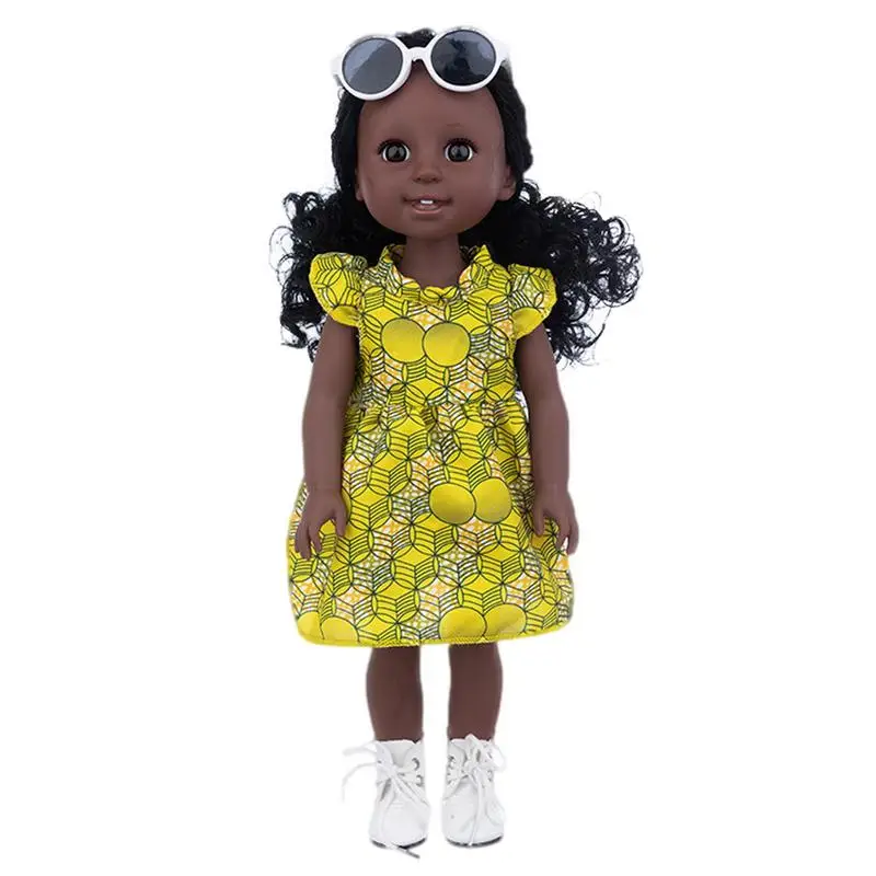 

15in Soft Realistic Reborn Baby Dolls Dark Skin Baby Alive Life-like American Baby Doll Dress Up Real Looking Doll Toy For Kids