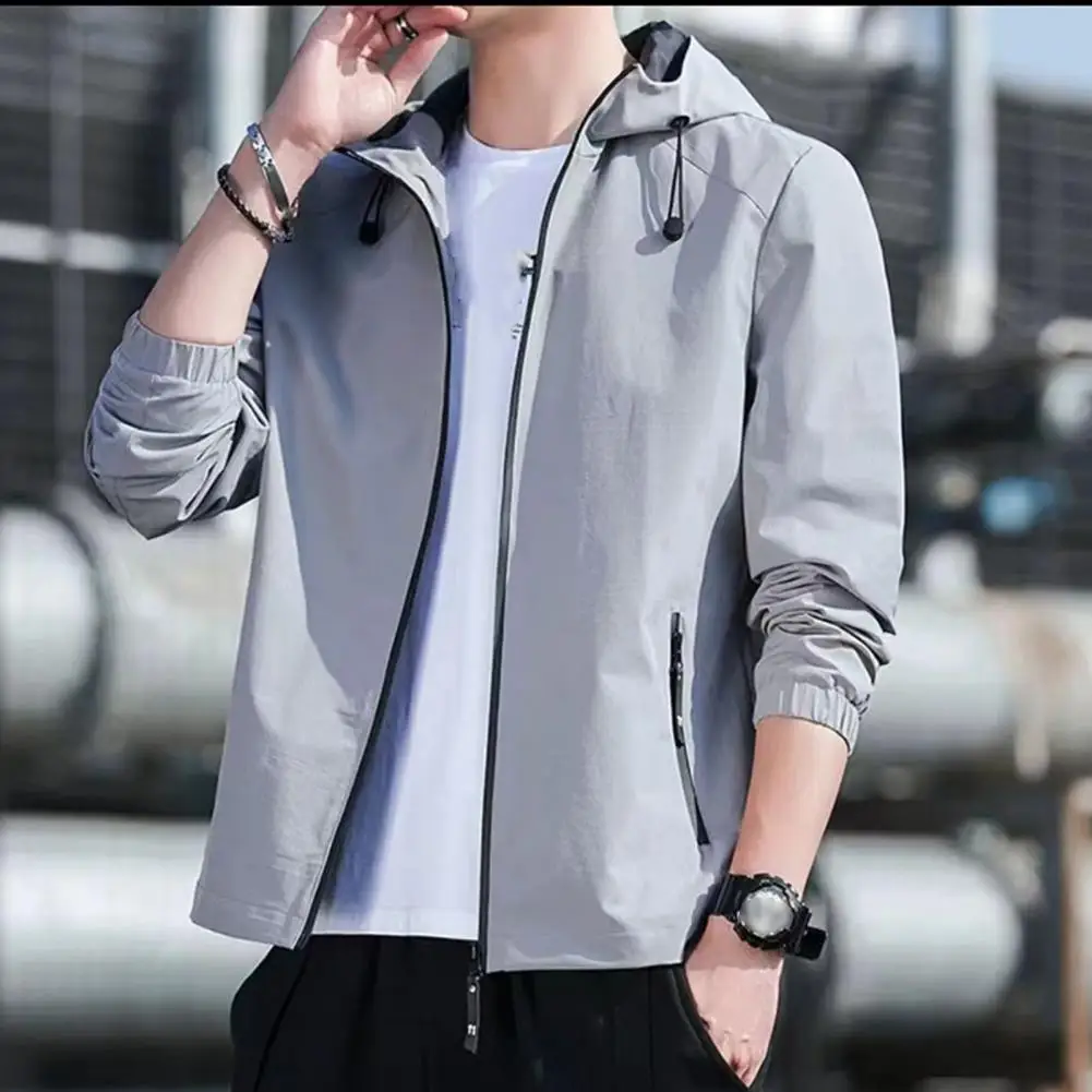 Men Jacket Men's Windproof Hooded Jacket with Zipper Pockets Drawstring Plus Size Mid Length Coat for Outdoor Activities Wear
Men Jacket Men's Windproof Hooded Jacket with Zipper Pockets Drawstring Plus Size Mid Length Coat for Outdoor Activities Wear