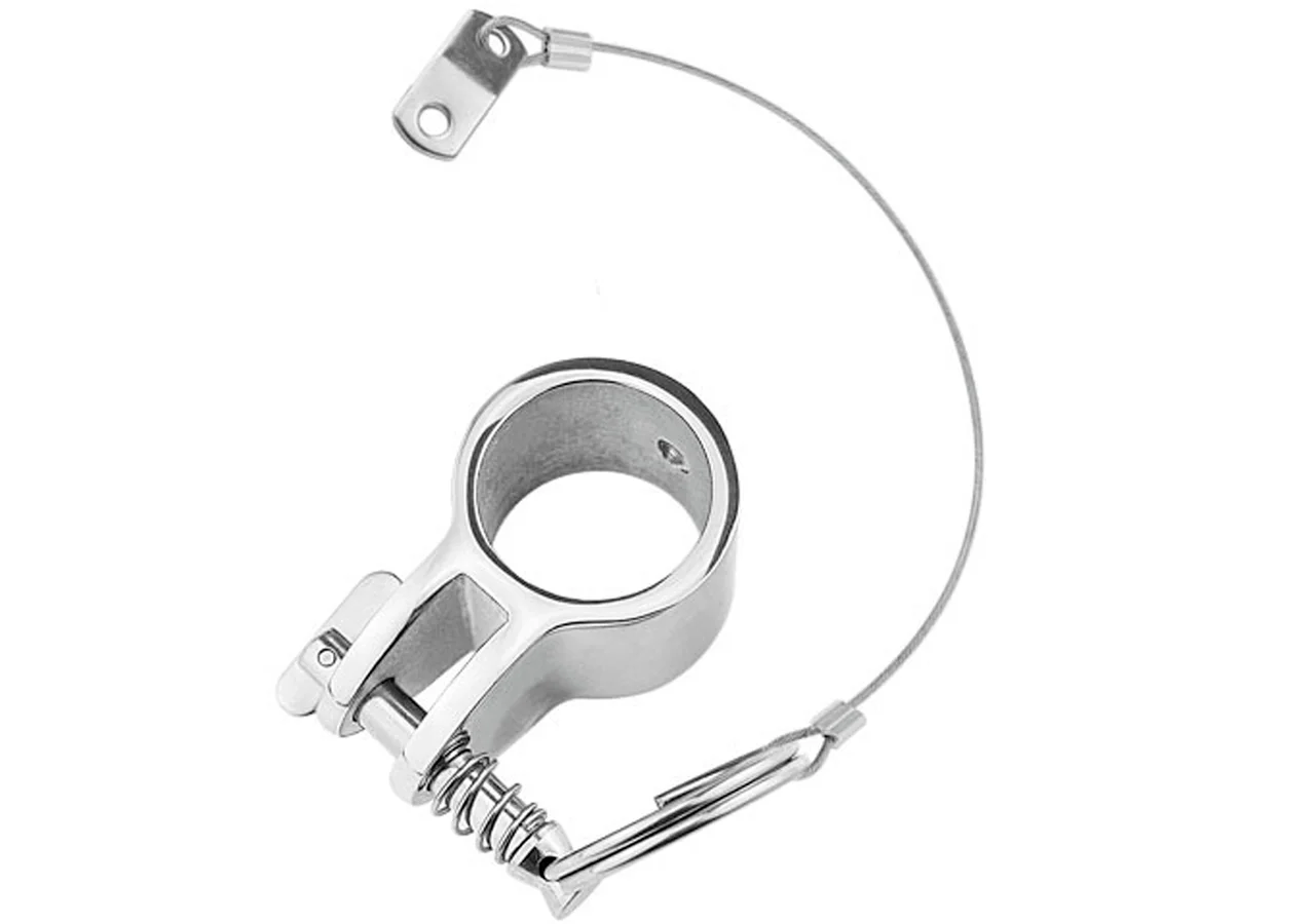 

Stainless Steel 316 Jaw Slide Clamp with Quick Release Pin 1 inch 25mm Bimini Top Hinged Slide Fitting Hardware Marine Boat