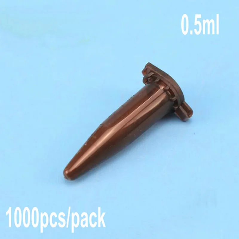 1000pcs/pack 0.5ml plastic brown lucifugal centrifuge tube Micro Laboratory Test Tubing Vial lab sample container with cap
1000pcs/pack 0.5ml plastic brown lucifugal centrifuge tube Micro Laboratory Test Tubing Vial lab sample container with cap