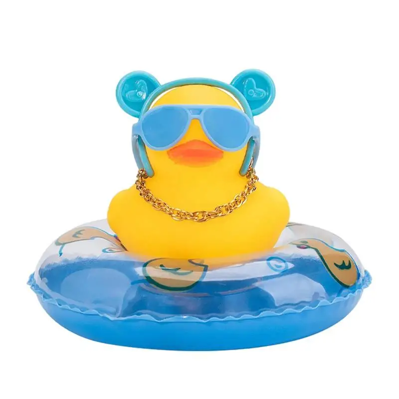 Car Duck Squeak Rubber Ducks Car Ornaments Car Dashboard Duck Decoration With Headband Swim Ring Necklace Sunglasses For Car
Car Duck Squeak Rubber Ducks Car Ornaments Car Dashboard Duck Decoration With Headband Swim Ring Necklace Sunglasses For Car