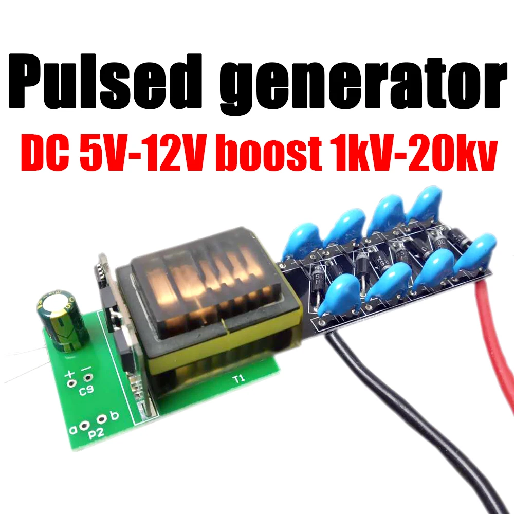 High voltage inverter DC 5v-12v boost 1kv-20kv adjustable pulsed arc long time electrostatic generator
High voltage inverter DC 5v-12v boost 1kv-20kv adjustable pulsed arc long time electrostatic generator