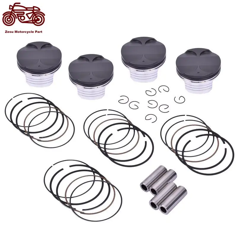 

75mm 75.25mm 75.5mm 75.75mm 76mm STD~+100 +25 +50 +75 Motorcycle Engine Pison & Rings Set For HONDA CBR900RR A CBR954RR 02-2003