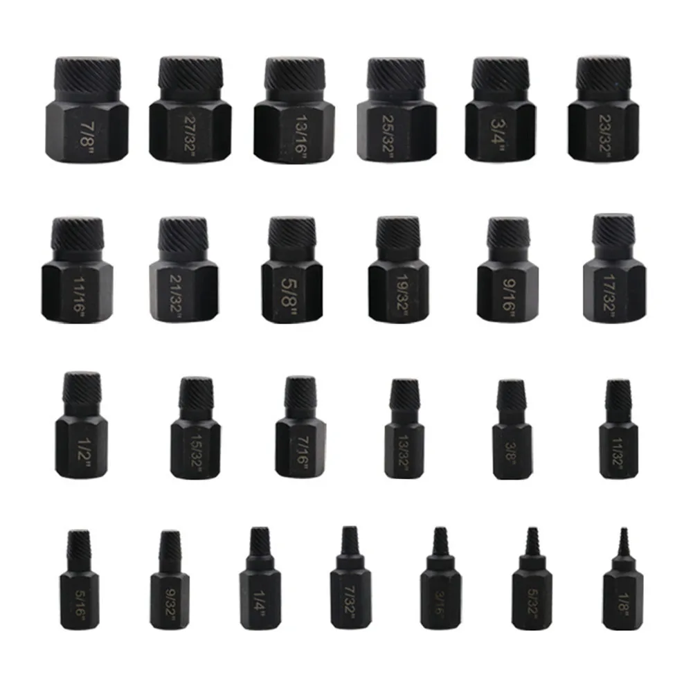 25pcs Screw Extractor Set Damaged Broken Bolt Screw Extractor Disassemble Screw Bolt Stud Slip Teeth Stripped Broken Remover Too
25pcs Screw Extractor Set Damaged Broken Bolt Screw Extractor Disassemble Screw Bolt Stud Slip Teeth Stripped Broken Remover Too