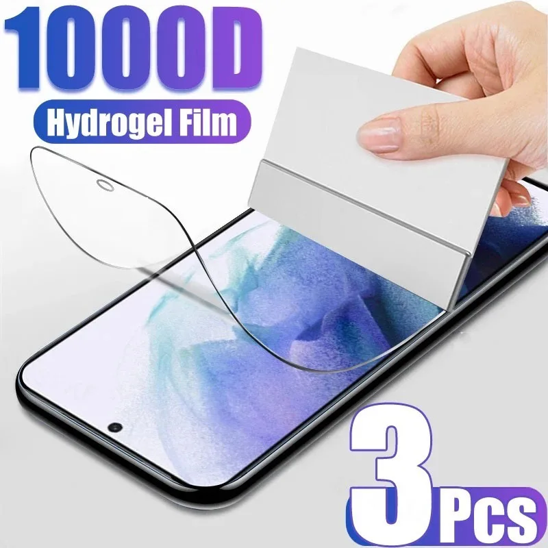 

3Pcs Hydrogel Film for Motorola Edge 30 20 S Pro Lite Pure X30 S30 E32s E40 E30 E20 Screen Protector On Moto G Stylus 5G 2022