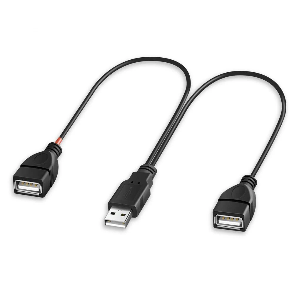 USB 2.0 Male To Female Dual USB Female Data Hub USB Splitter Cable USB Charging Power Adapter Cable For Notebook Computers
USB 2.0 Male To Female Dual USB Female Data Hub USB Splitter Cable USB Charging Power Adapter Cable For Notebook Computers