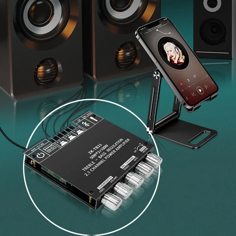 2.1 Channel Bluetooth Digital Power Amplifier Module Board Dc12-24v Ble5.0 Version 50wx2+100w Zk-Tb21
2.1 Channel Bluetooth Digital Power Amplifier Module Board Dc12-24v Ble5.0 Version 50wx2+100w Zk-Tb21