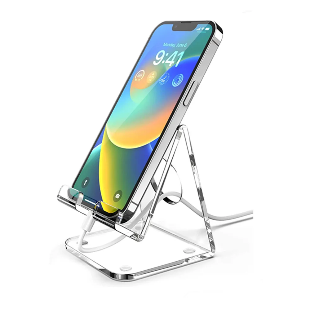 Acrylic Cell Phone Stand Office Desk Accessories Clear Desktop Holder Transparent Phone Stand Office Supplies For 4-8'' Phone
Acrylic Cell Phone Stand Office Desk Accessories Clear Desktop Holder Transparent Phone Stand Office Supplies For 4-8'' Phone