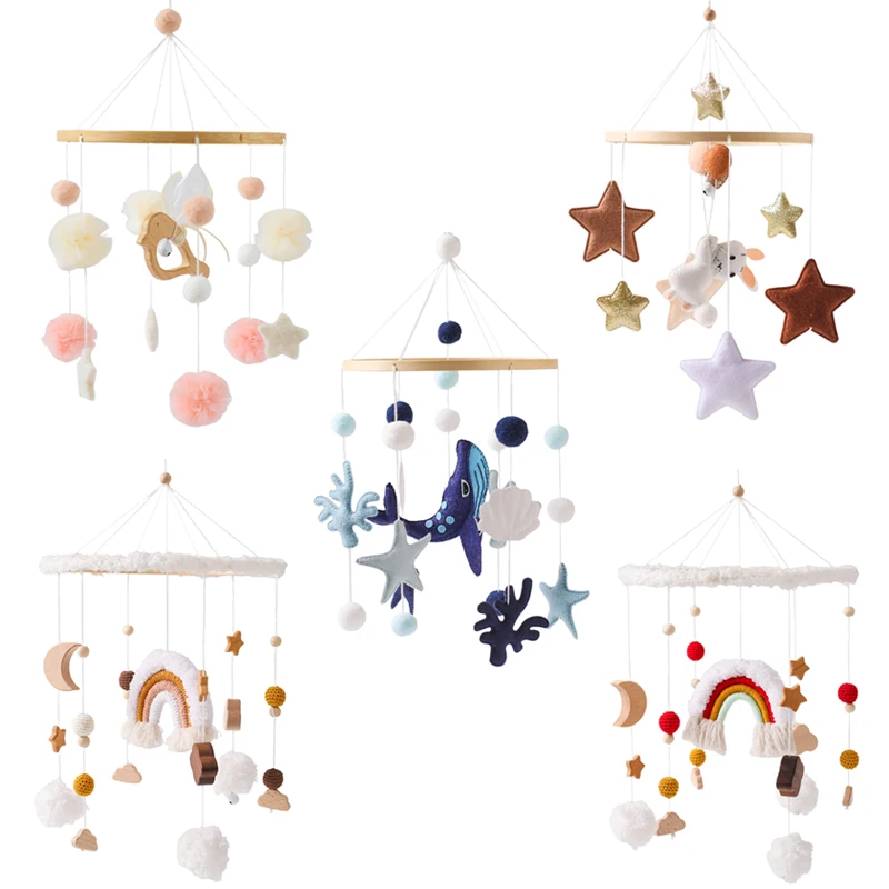 Baby Wooden Bed Bell Newborn Mobiles Crib Soft Felt Whale Rabbit Hanging Pendant Rattle Montessori Toys For Children Birth Gift
Baby Wooden Bed Bell Newborn Mobiles Crib Soft Felt Whale Rabbit Hanging Pendant Rattle Montessori Toys For Children Birth Gift