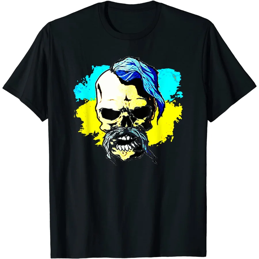 Ukrainian Flag Skull Cossack Warriors T-Shirt. Summer Cotton Short Sleeve O-Neck Mens T Shirt New S-3XL
Ukrainian Flag Skull Cossack Warriors T-Shirt. Summer Cotton Short Sleeve O-Neck Mens T Shirt New S-3XL