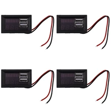 4X Red Led Digital Display Voltmeter Voltage Meter Volt Tester Panel For Dc 12V Vehicles USB 5V2A Output 12.6V Battery
4X Red Led Digital Display Voltmeter Voltage Meter Volt Tester Panel For Dc 12V Vehicles USB 5V2A Output 12.6V Battery