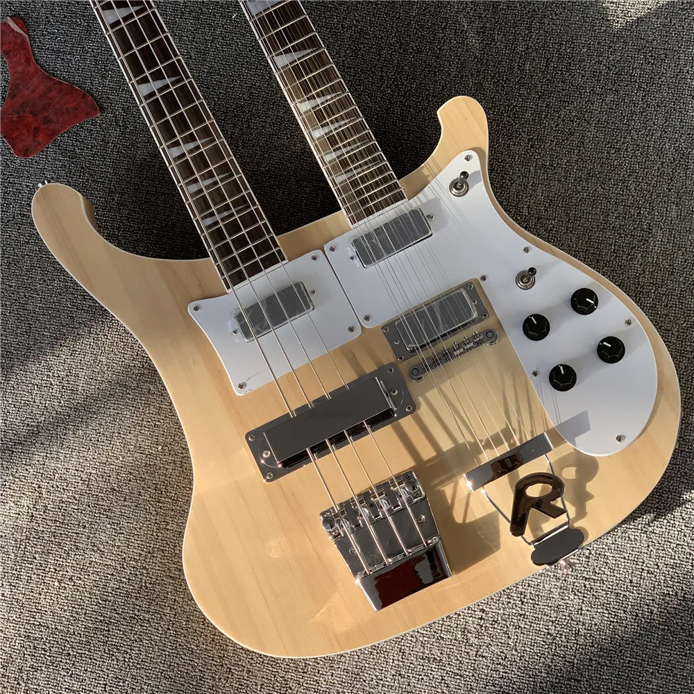Free shipping In stock Ricken double electric guitars 4+12 strings Guitar basswood body CS Guitarra Tiger-print panel Guitars
Free shipping In stock Ricken double electric guitars 4+12 strings Guitar basswood body CS Guitarra Tiger-print panel Guitars