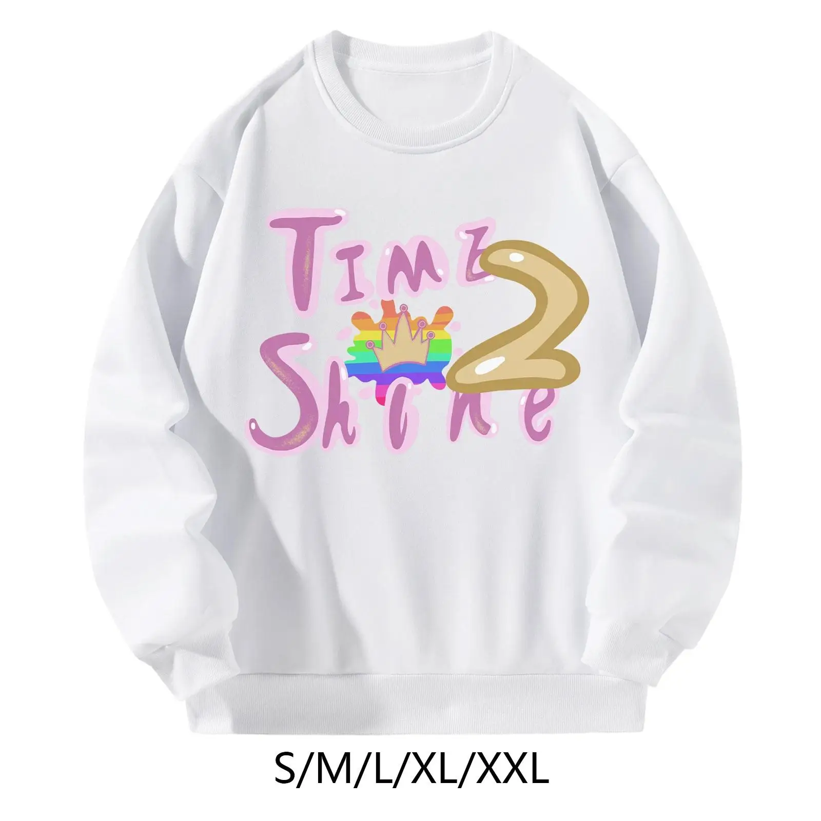 Fashion Sweatshirt Soft Crew Neck Printed Pullover for Walking Camping Party
Fashion Sweatshirt Soft Crew Neck Printed Pullover for Walking Camping Party