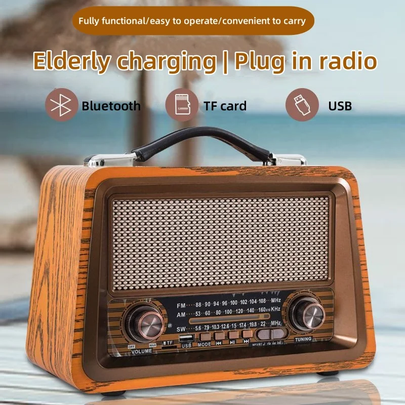 Hi-Fi портативная беспроводная Bluetooth-Колонка в стиле ретро, стерео-динамик с функцией объемного звучания, с сабвуфером, USB/TF
Hi-Fi портативная беспроводная Bluetooth-Колонка в стиле ретро, стерео-динамик с функцией объемного звучания, с сабвуфером, USB/TF