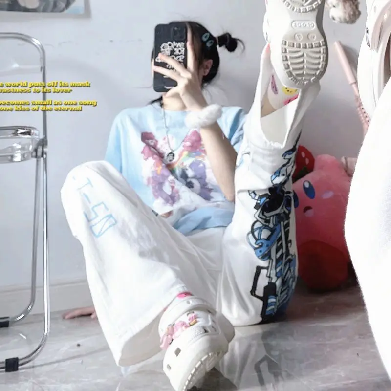 Y2k Fashion Hip Hop Women Kawaii Cute Anime Pants Wide Leg Pants Streetwear Harajuku Print Loose Casual Cyberpunk Emo Clothes
Y2k Fashion Hip Hop Women Kawaii Cute Anime Pants Wide Leg Pants Streetwear Harajuku Print Loose Casual Cyberpunk Emo Clothes