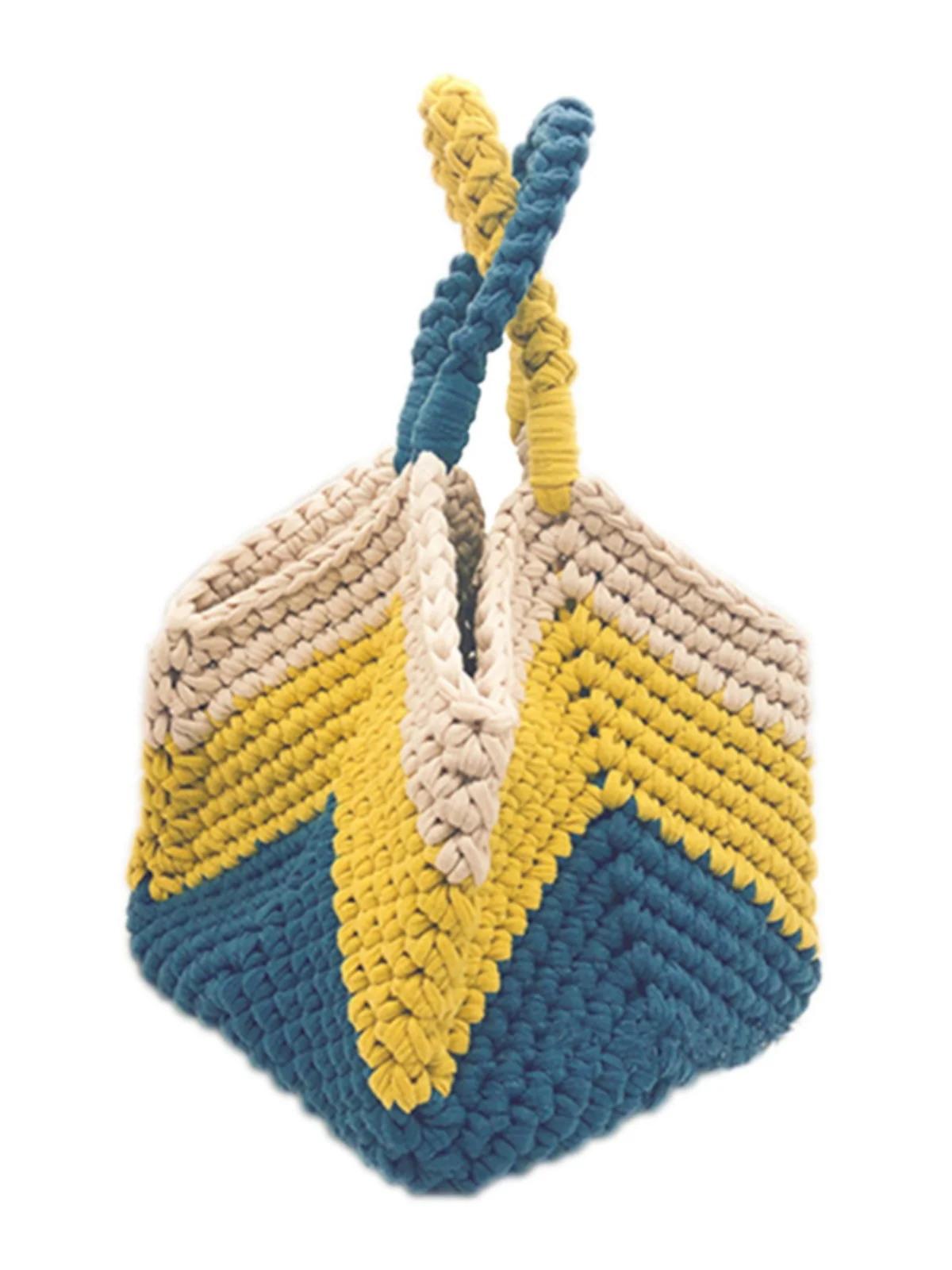 Xiaojixiang Woven DIY Small Sweet Potato Fragrant Wind Handmade Crochet Handbag Cloth Stripe Wool Color Matching Material Bag
Xiaojixiang Woven DIY Small Sweet Potato Fragrant Wind Handmade Crochet Handbag Cloth Stripe Wool Color Matching Material Bag
