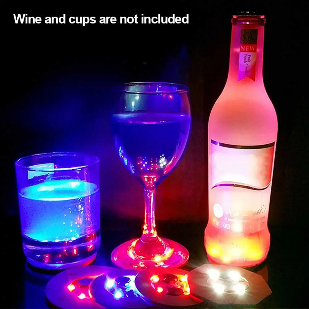 1pcs Bottle Stickers Coasters Lights Battery Powered LED Party Drink Cup Mat Christmas Vase New Year Halloween Decoration Light
1pcs Bottle Stickers Coasters Lights Battery Powered LED Party Drink Cup Mat Christmas Vase New Year Halloween Decoration Light