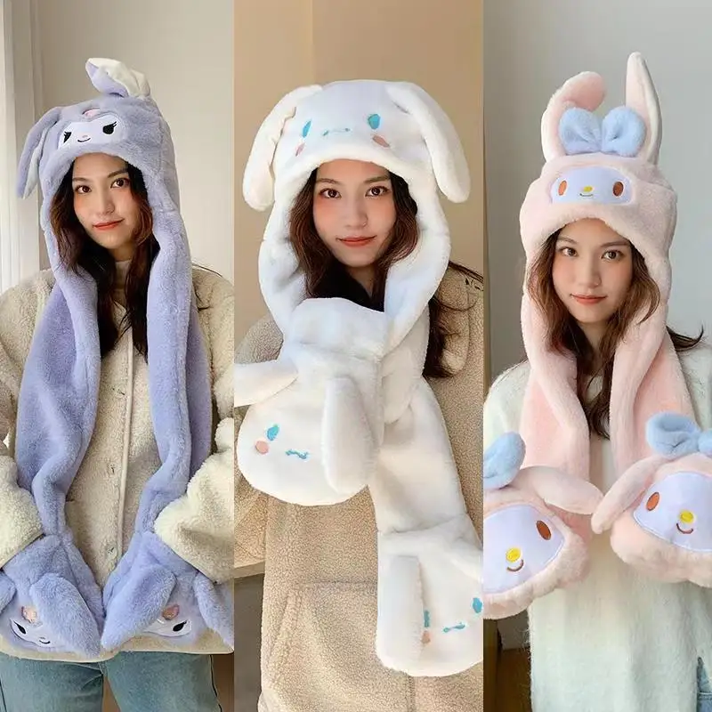 Kuromi Sanrio Cinnamoroll Scarf Anime My Melody Kawaii Hat Cute Cartoon Winter Girl Plush Scarves Outdoor Thickened Gloves Gift
Kuromi Sanrio Cinnamoroll Scarf Anime My Melody Kawaii Hat Cute Cartoon Winter Girl Plush Scarves Outdoor Thickened Gloves Gift