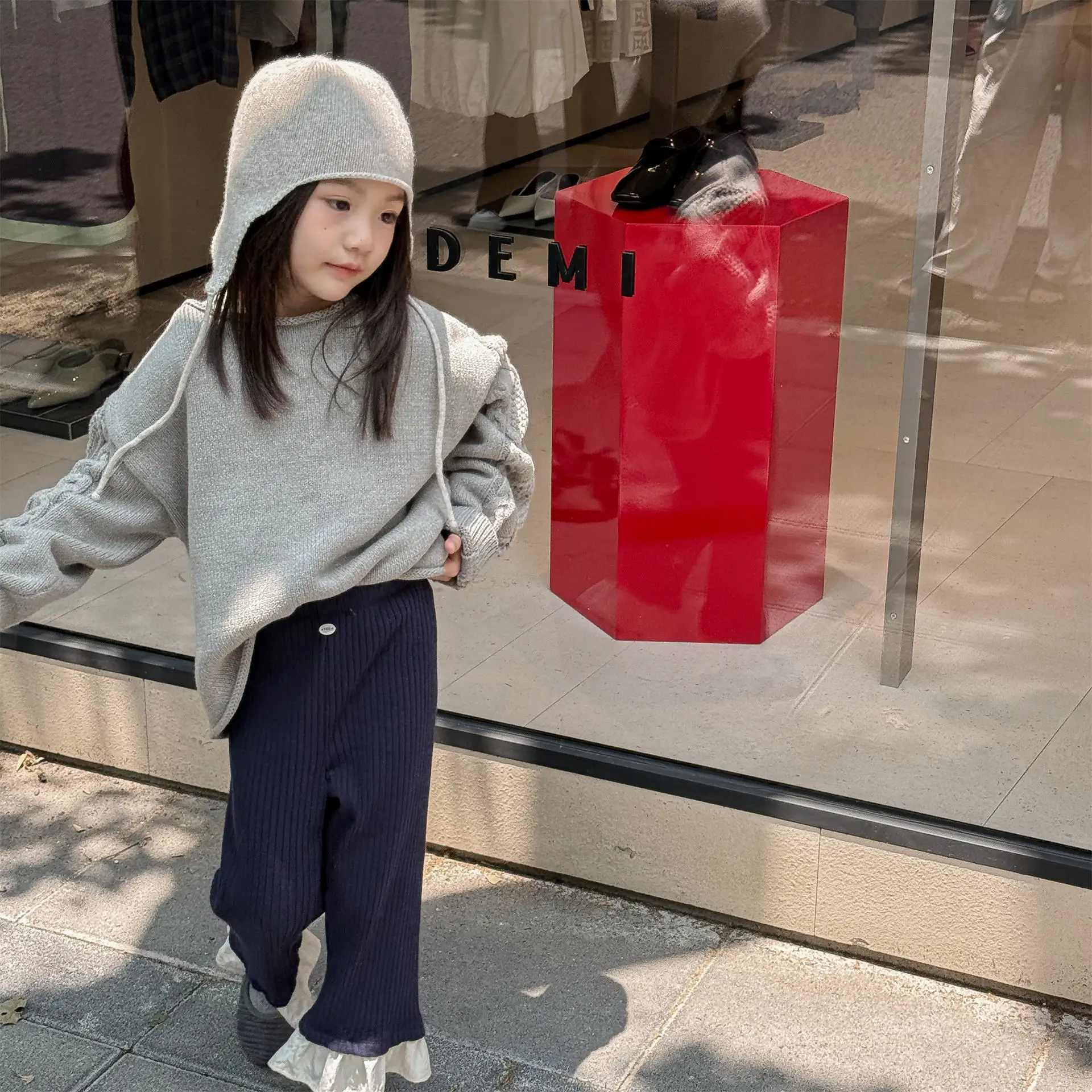 2025 Autumn New Girls Flared Trousers With Lace Children Casual Pants Cotton Baby Girl Leggings Kids Clothes 22 Sf3dc5007802243019298f86068afe212w