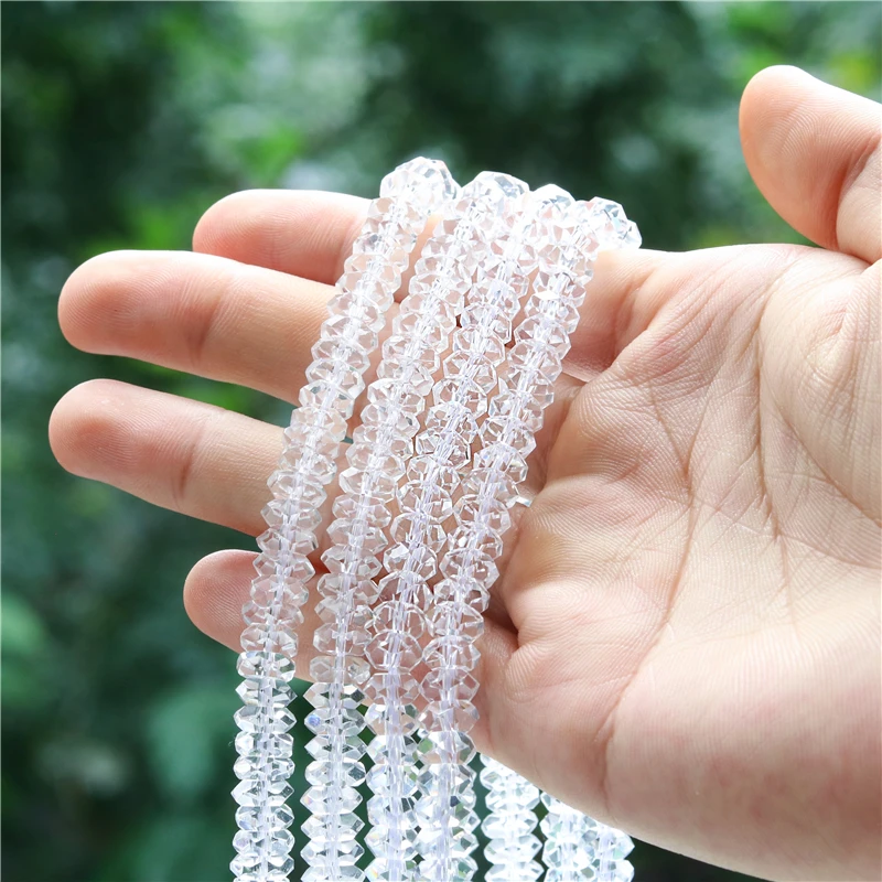 Natural Stone Rock Crystal Quartz Faceted Abacus Beads 3x6 4x8MM For Making Jewelry Diy Bracelet
Natural Stone Rock Crystal Quartz Faceted Abacus Beads 3x6 4x8MM For Making Jewelry Diy Bracelet