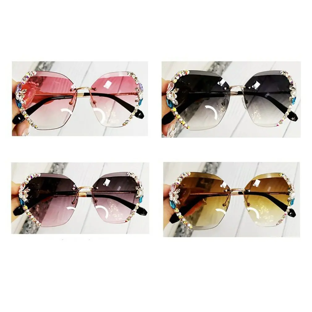 Fashionable And Elegant Anti Ultraviolet Round Face Slim Rhinestone Sunglasses Versatile
Fashionable And Elegant Anti Ultraviolet Round Face Slim Rhinestone Sunglasses Versatile
