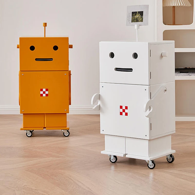 Living Room Small Vertical Cabinet Children's Chest of Drawers Robot Bedroom Storage Cabinet Movable Side Cabinet
Living Room Small Vertical Cabinet Children's Chest of Drawers Robot Bedroom Storage Cabinet Movable Side Cabinet