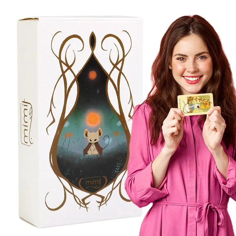 Oracle Cards Mysterious The MIMI 78 Sheets Portable Board Game Party Supplies Delicate Funny Tarot Card For Psychologists
Oracle Cards Mysterious The MIMI 78 Sheets Portable Board Game Party Supplies Delicate Funny Tarot Card For Psychologists