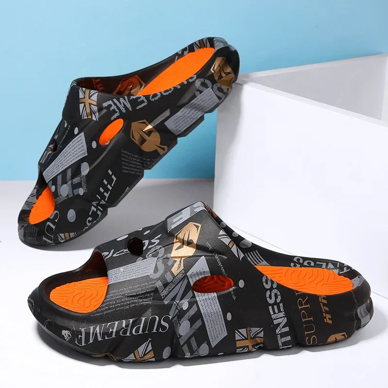Men Casual EVA Soft Sole Slippers Trend Thick Platform Outdoor Beach Shoes Couple Indoor Home Slides Bathroom Non-slip Slides
Men Casual EVA Soft Sole Slippers Trend Thick Platform Outdoor Beach Shoes Couple Indoor Home Slides Bathroom Non-slip Slides