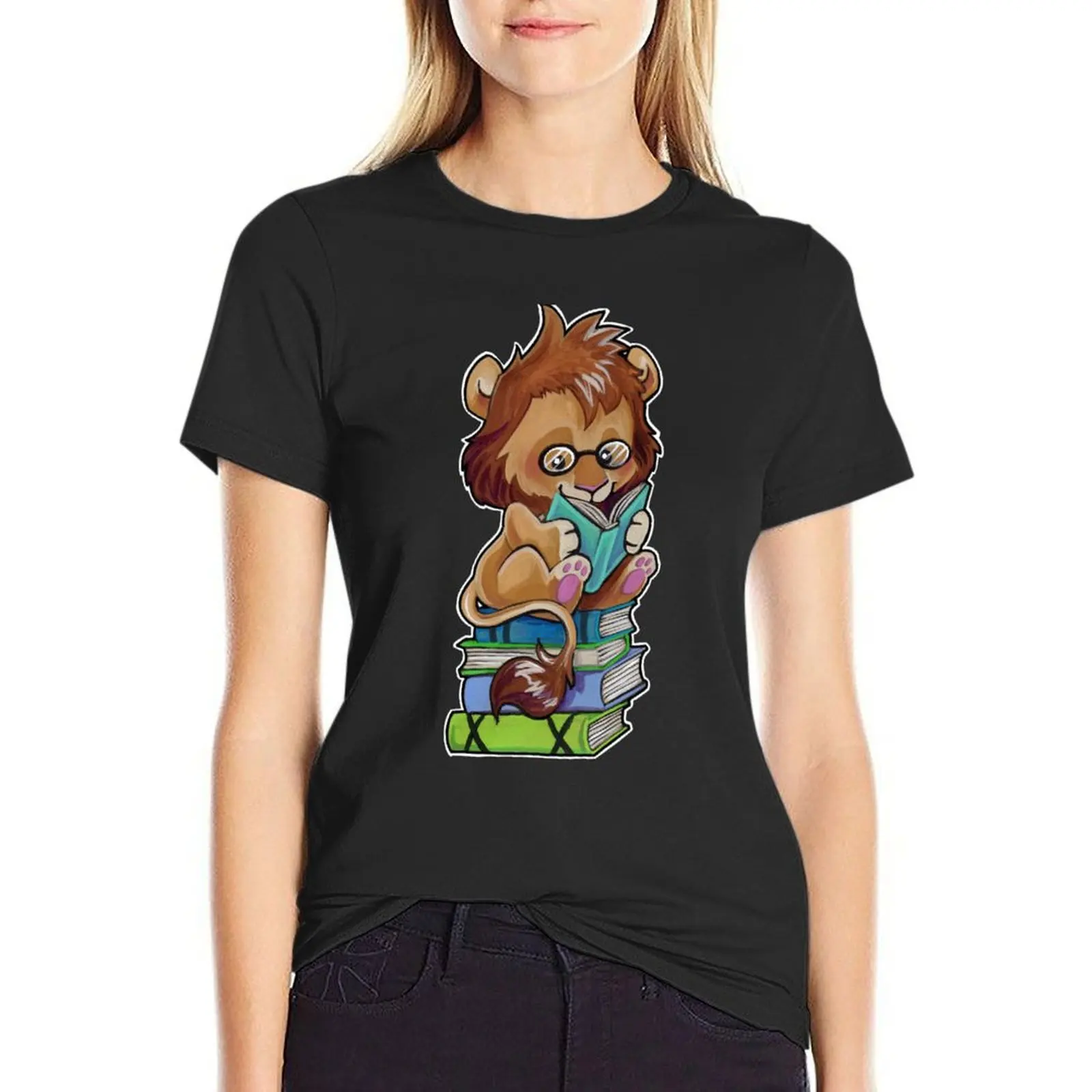 Reading lion T-shirt shirts graphic tees plus size tops t-shirt dress for Women sexy
Reading lion T-shirt shirts graphic tees plus size tops t-shirt dress for Women sexy