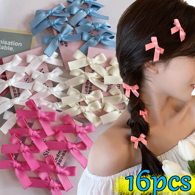 8/16pcs New Bowknot Hair Clips Women Sweet Girls Cute Y2K Colorful Hairclips Barrettes Mini Ballet Lace Headwear Bobby Pins
8/16pcs New Bowknot Hair Clips Women Sweet Girls Cute Y2K Colorful Hairclips Barrettes Mini Ballet Lace Headwear Bobby Pins