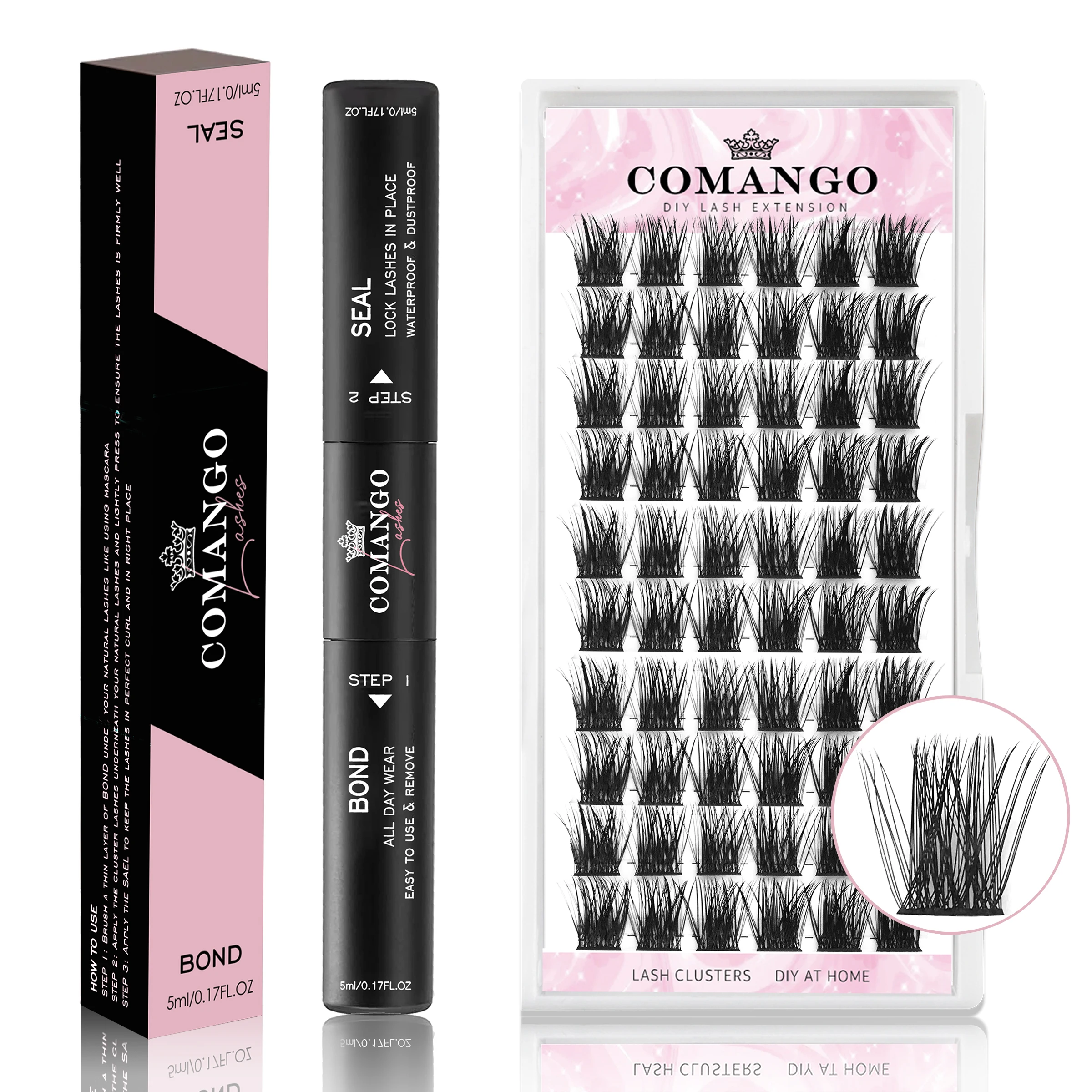 DIY Lash Extensions Kit With Glue Lash Clusters With Bond and Seal Individual Lashes Kit Cluster Lashes Wispy Eyelash Clusters
DIY Lash Extensions Kit With Glue Lash Clusters With Bond and Seal Individual Lashes Kit Cluster Lashes Wispy Eyelash Clusters