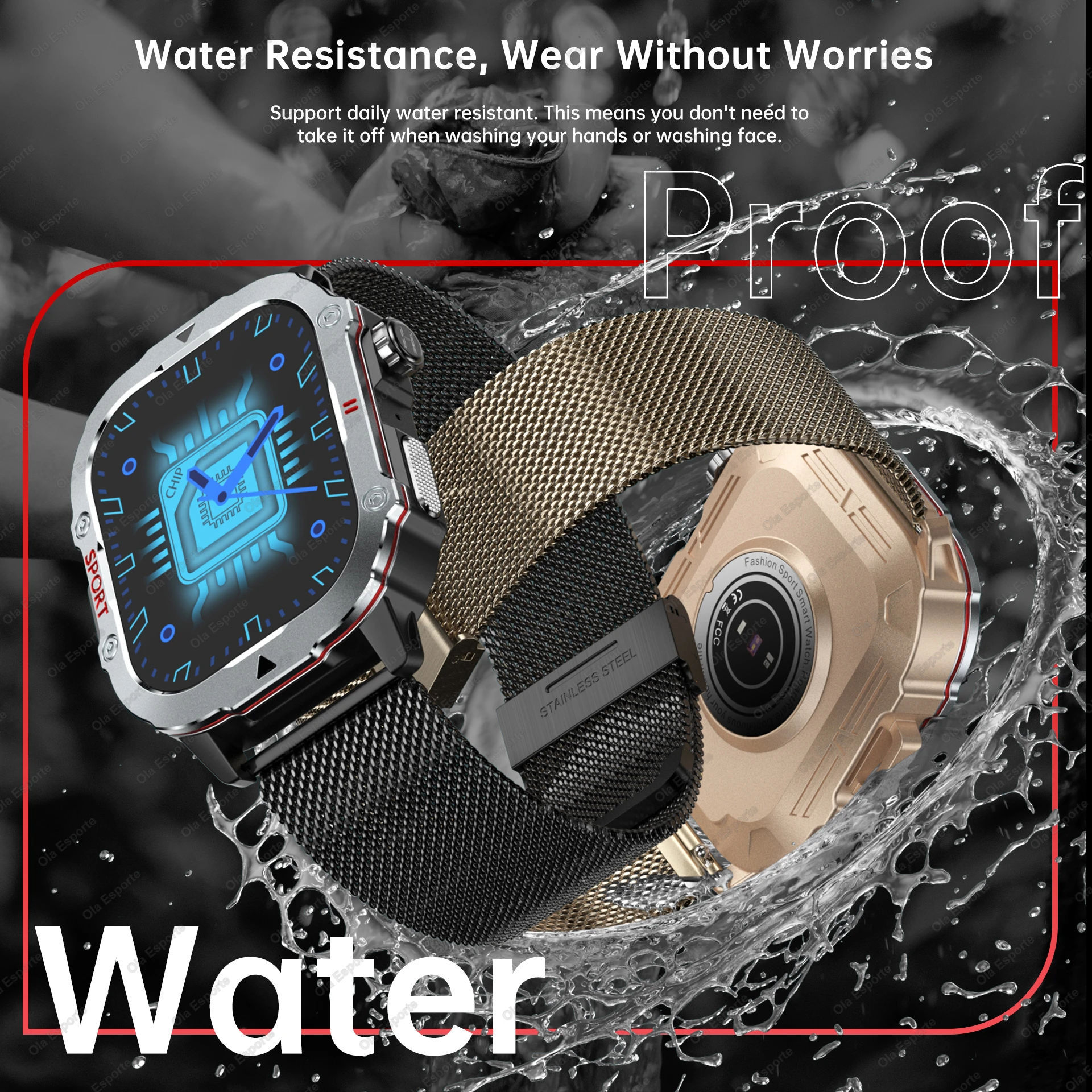 2025 New Military Smart Watch Men IP68 Waterproof Outdoor Sports Fitness Tracker Health Monitor 2.19