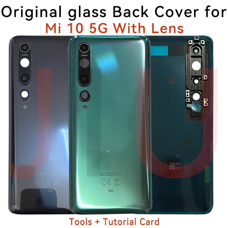 Original For Xiaomi Mi 10 5G Mi10 Battery Cover Back Glass Housing With Adhesiv + Camera Glass Lens M2001J2G M2001J2I
Original For Xiaomi Mi 10 5G Mi10 Battery Cover Back Glass Housing With Adhesiv + Camera Glass Lens M2001J2G M2001J2I