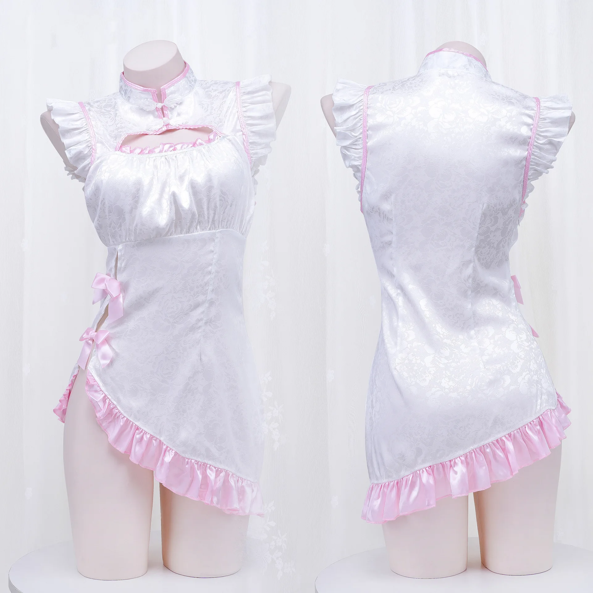 Dark Pattern High-cut Classical Cheongsam Sexy Open-chest Button Lolita Dress Ladies Pyjamas Hip Skirt Cosplay Costume
Dark Pattern High-cut Classical Cheongsam Sexy Open-chest Button Lolita Dress Ladies Pyjamas Hip Skirt Cosplay Costume