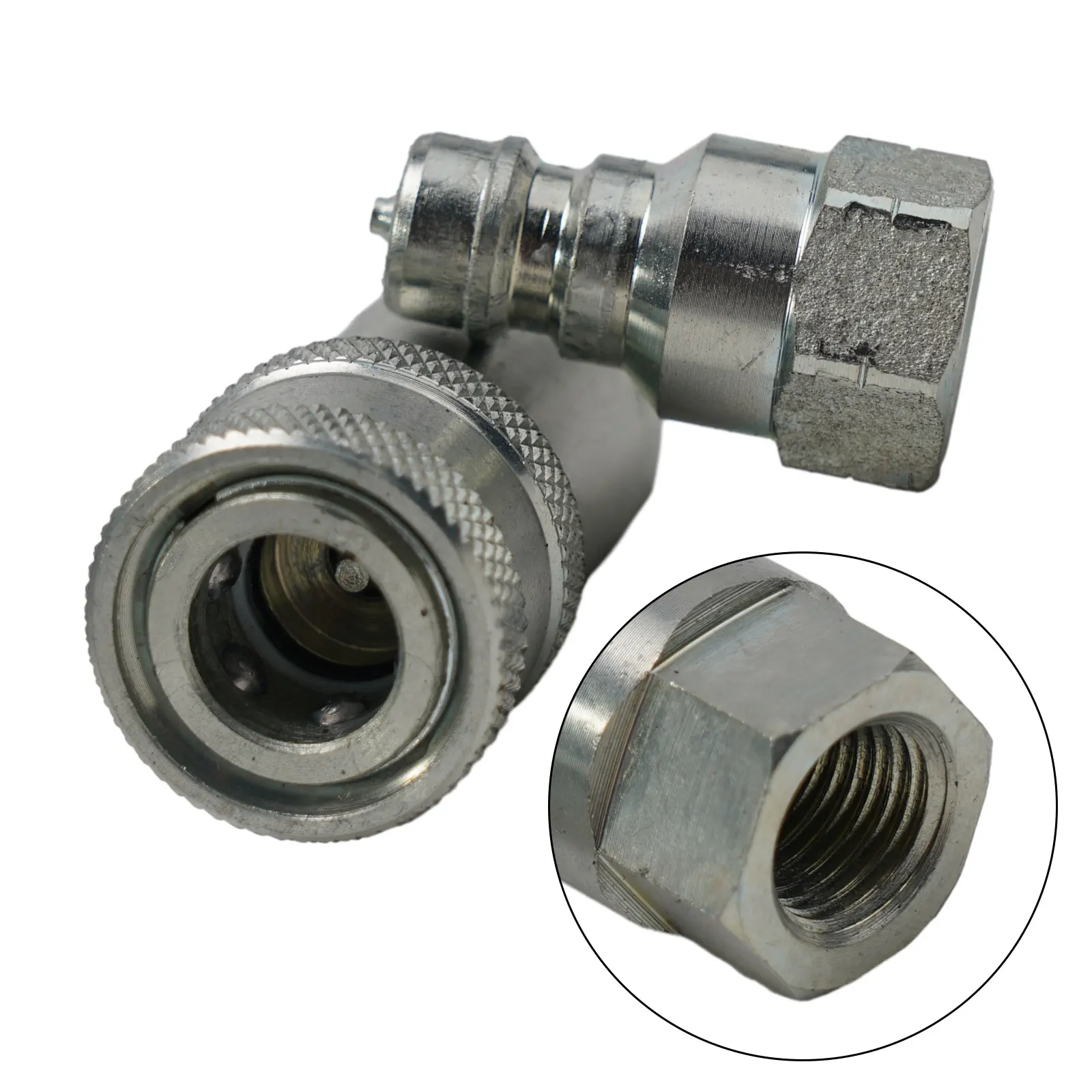Hydraulic Connector Release Fitting 1 Set Carbon Steel Internal Thread Plumbing Pneumatics For Tractors Trailers
Hydraulic Connector Release Fitting 1 Set Carbon Steel Internal Thread Plumbing Pneumatics For Tractors Trailers