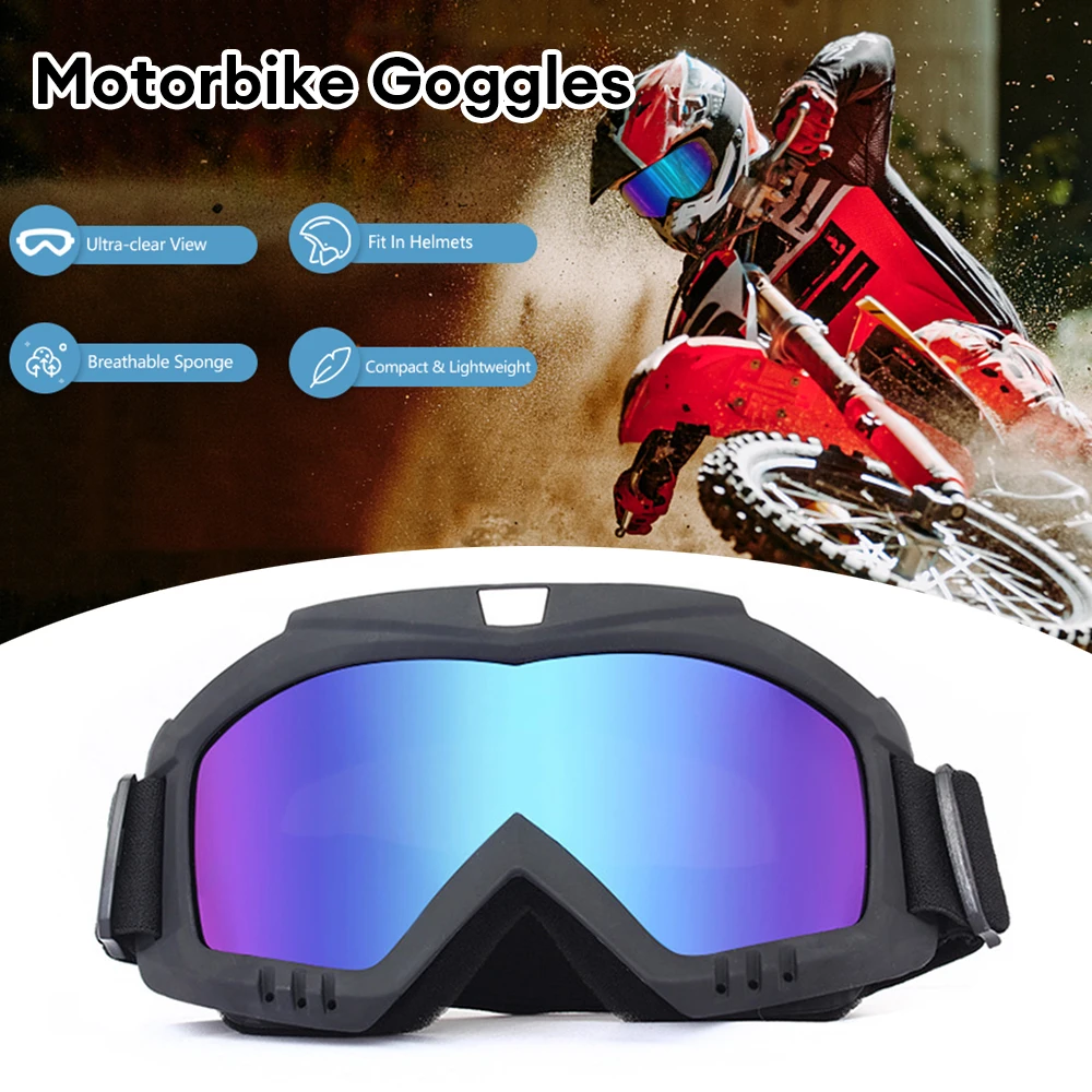 

Dirt Motorcycle Goggles Helmets bike Glasses Outdoor Cycling Glasses Moto Skiing Windproof Sandproof UV Protection Sunglasses