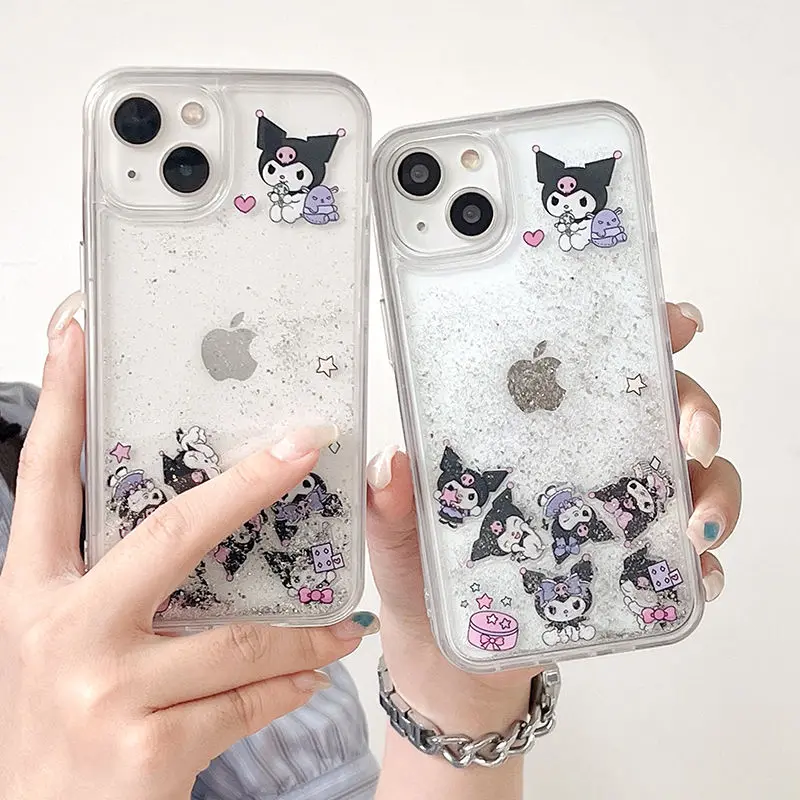 Sanrio Kawaii Anime Kuromi Iphone Mobile Phone Case Cute Sweet Anti-Fall Cartoon Quicksand Phone Case Lovely Gifts for Girls
Sanrio Kawaii Anime Kuromi Iphone Mobile Phone Case Cute Sweet Anti-Fall Cartoon Quicksand Phone Case Lovely Gifts for Girls
