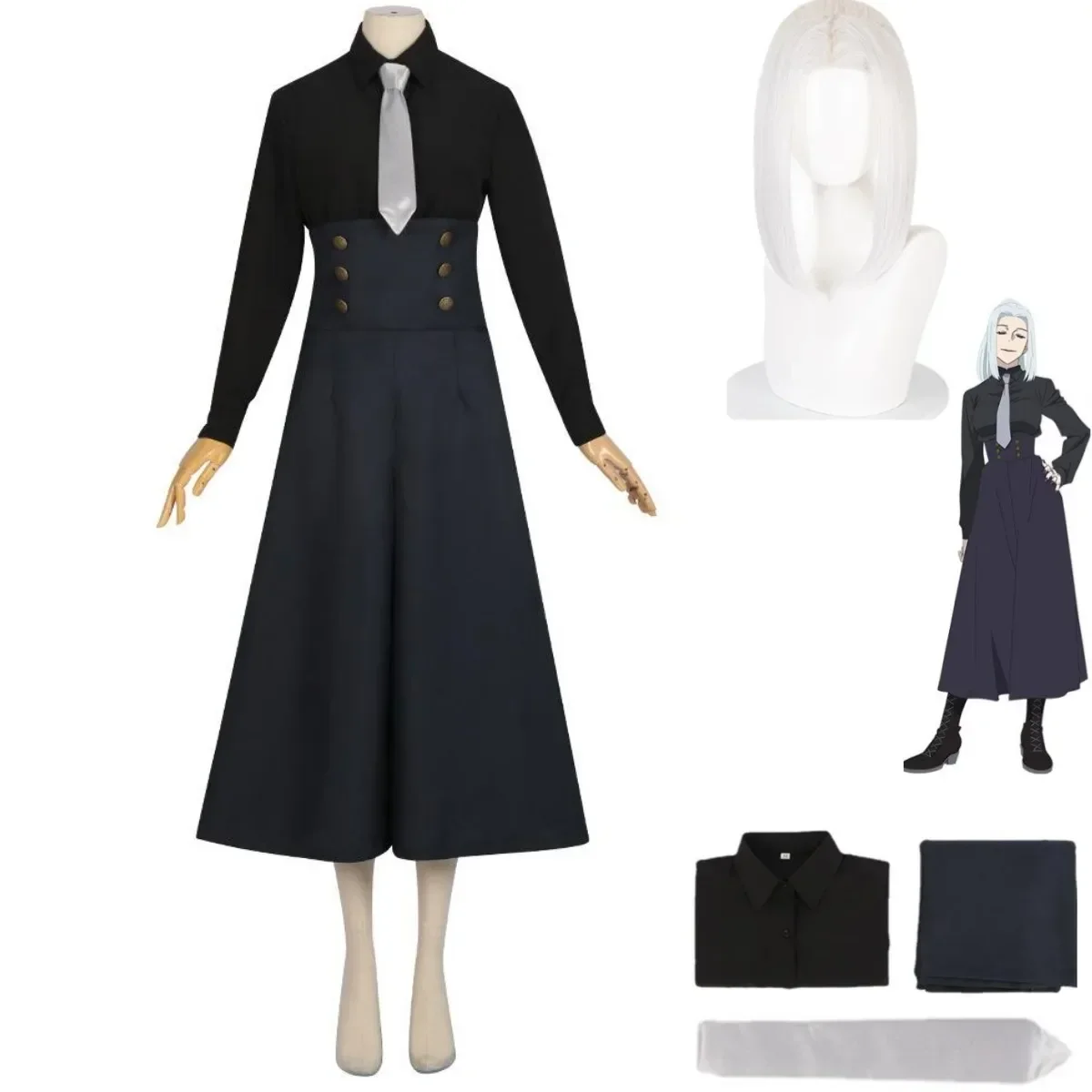 Anime Jujutsu Kaisen Season 2 Mei Mei Cosplay Costume Wig Tokyo High Shirt Uniform Full Set Woman Halloween Carnival Suit
Anime Jujutsu Kaisen Season 2 Mei Mei Cosplay Costume Wig Tokyo High Shirt Uniform Full Set Woman Halloween Carnival Suit