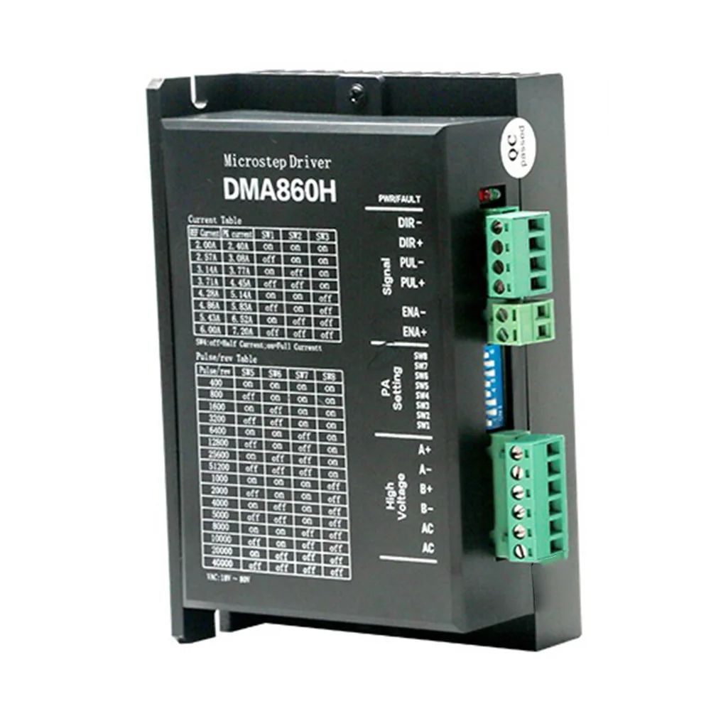 High Performance DMA860H Stepper Driver Smooth Reliable Operation Ideal for Nema23 Nema34 Nema42 Stepper Motor
High Performance DMA860H Stepper Driver Smooth Reliable Operation Ideal for Nema23 Nema34 Nema42 Stepper Motor