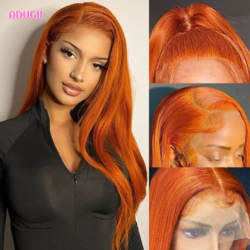 Ginger Orange 13x6 Lace Front Wigs Human Hair Bone Straight 13x4 Human Hair Lace Frontal Wigs Transparent Lace Wig For Women
Ginger Orange 13x6 Lace Front Wigs Human Hair Bone Straight 13x4 Human Hair Lace Frontal Wigs Transparent Lace Wig For Women