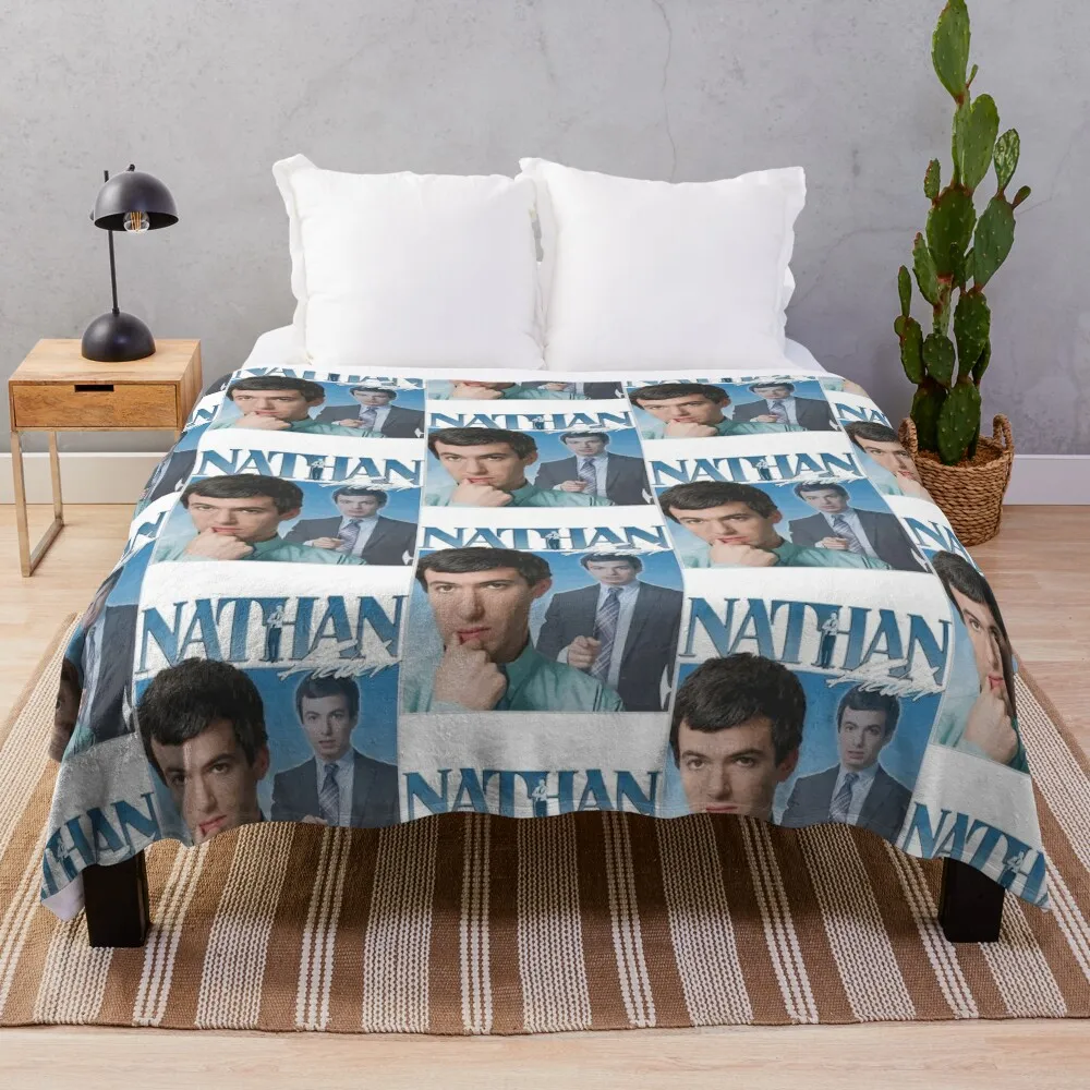 

Nathan Fielder, 90's, Vintage, Throw Blanket bed plaid Thermals For Travel Blankets Sofas Of Decoration Luxury Blankets