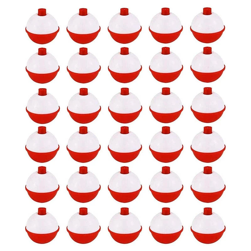 30Pcs Fishing Bobbers 1 Inch,Push Button Snap-on Fishing Floats Bobber Red and White,Fishing Float and Bobbers
30Pcs Fishing Bobbers 1 Inch,Push Button Snap-on Fishing Floats Bobber Red and White,Fishing Float and Bobbers
