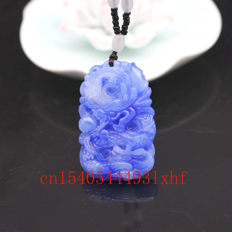Natural Blue White Jade Zodiac Dragon Pendant Necklace Jadeite Carved Fashion Charm Jewelry Accessories Amulet Gifts for Men
Natural Blue White Jade Zodiac Dragon Pendant Necklace Jadeite Carved Fashion Charm Jewelry Accessories Amulet Gifts for Men